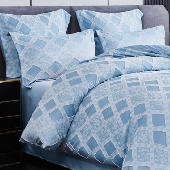 Lenjerie de pat bumbac brodat 6 piese