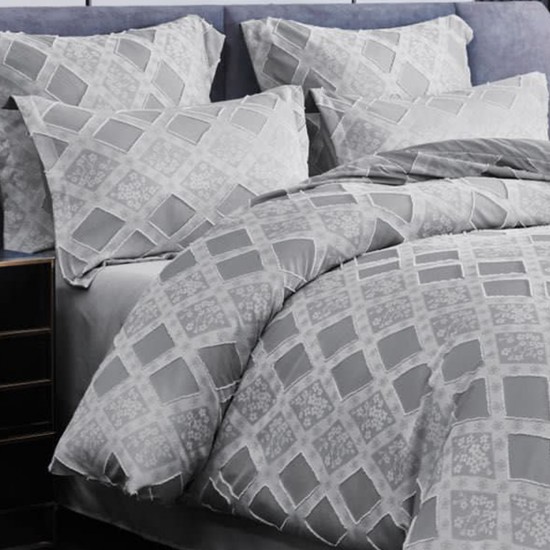 Lenjerie de pat bumbac brodat 6 piese