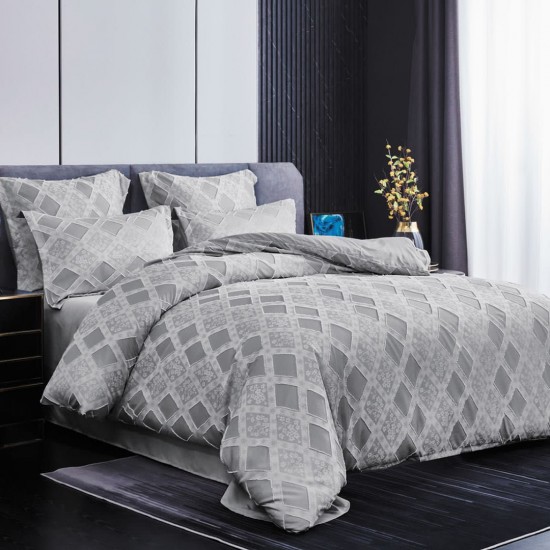 Lenjerie de pat bumbac brodat 6 piese