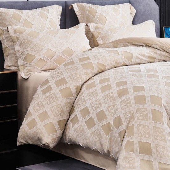 Lenjerie de pat bumbac brodat 6 piese