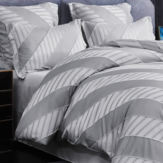 Lenjerie de pat bumbac brodat 6 piese