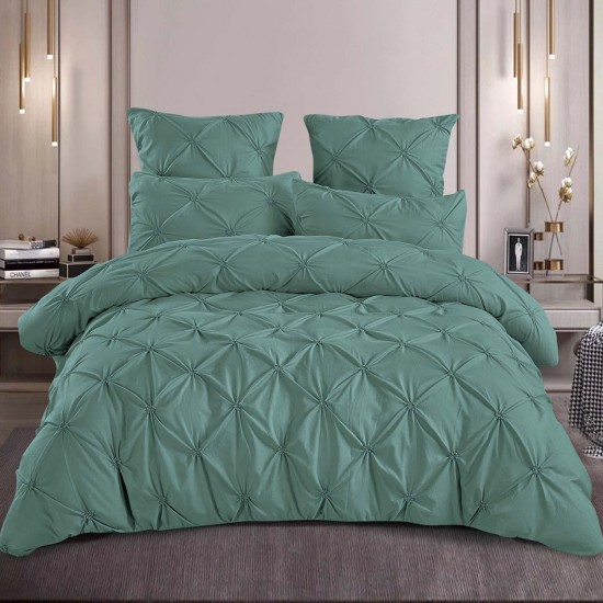 Lenjerie de pat bumbac brodat 6 piese Paulina