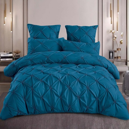 Lenjerie de pat bumbac brodat 6 piese Noella