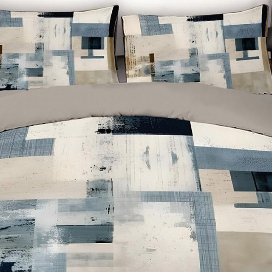 Lenjerie de pat cu elastic 5D bumbac finet 6 piese Luxury