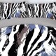 Lenjerie de pat cu elastic 5D bumbac finet 6 piese Zebra