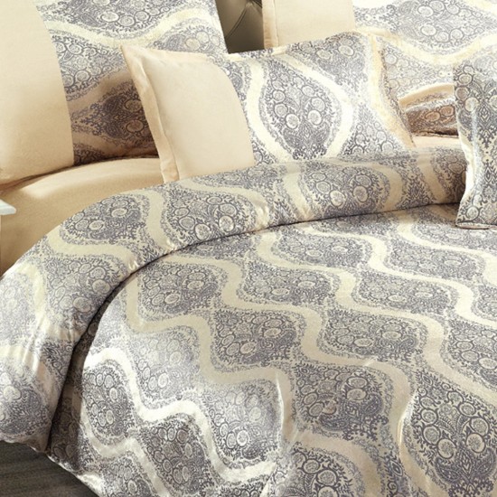 Lenjerie de pat din Catifea 6 Piese Dilara