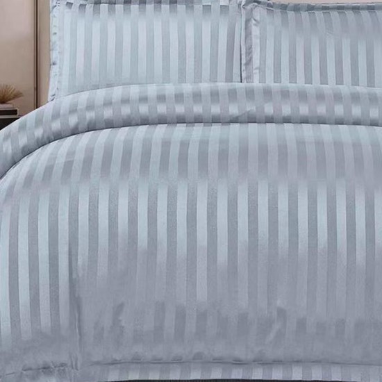 Lenjerie Damasc 4 piese cu Elastic Silver