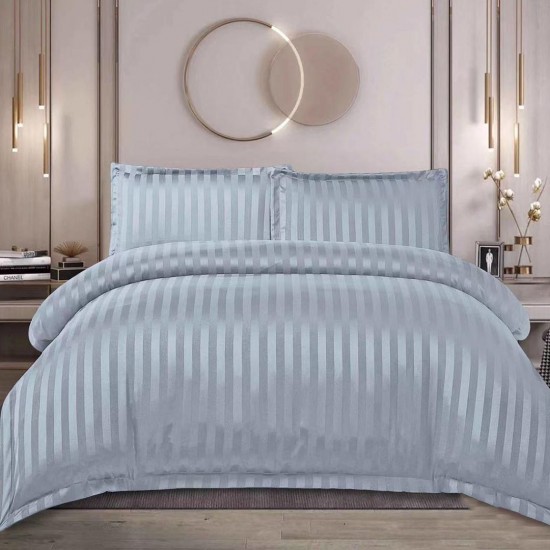 Lenjerie Damasc 4 piese cu Elastic Silver