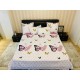 Lenjerie de pat Bumbac Finet 6 Piese Rosa Butterfly