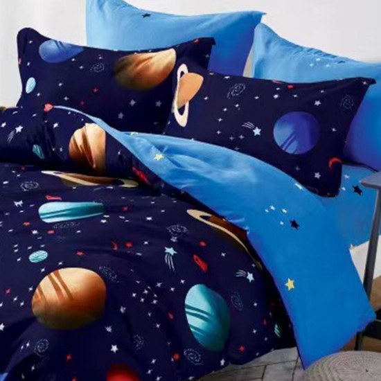 Lenjerie de pat Bumbac Finet 6 Piese Planets