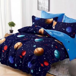 Lenjerie de pat Bumbac Finet 6 Piese Planets