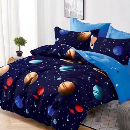 Lenjerie de pat Bumbac Finet 6 Piese Planets