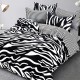 Lenjerie de pat Bumbac Finet 6 Piese Zebra