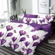 Lenjerie de pat Bumbac Finet 6 Piese Purple Flowers