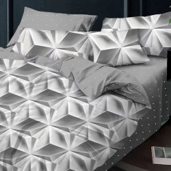 Lenjerie de pat Bumbac Finet 6 Piese Fulvia Lenjerie de pat Bumbac Finet 6 Piese Fulvia