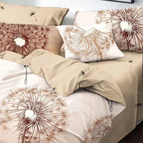 Lenjerie de pat Bumbac Finet 6 Piese Browns Lenjerie de pat Bumbac Finet 6 Piese Browns