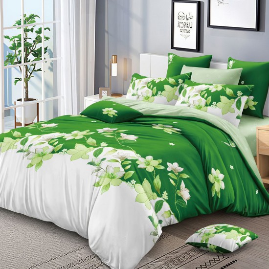 Lenjerie de pat Bumbac Finet 6 Piese Leonora