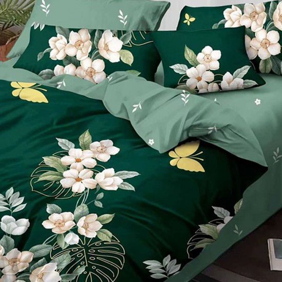 Lenjerie de pat Bumbac Finet 6 Piese Green Summer