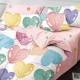 Lenjerie de pat Bumbac Finet 6 Piese Colored Hearts