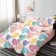 Lenjerie de pat Bumbac Finet 6 Piese Colored Hearts