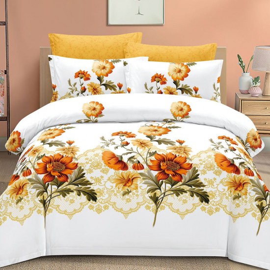 Lenjerie de pat Bumbac Finet 6 Piese Marigold