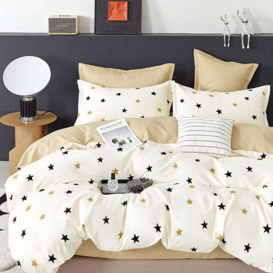 Lenjerie de pat cu Elastic Bumbac Finet 6 Piese