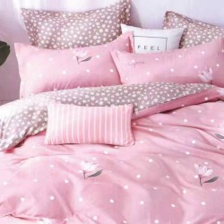 Lenjerie de pat cu Elastic Bumbac Finet 6 Piese