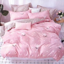 Lenjerie de pat cu Elastic Bumbac Finet 6 Piese