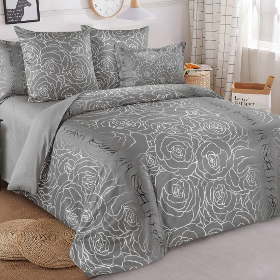 Lenjerie de pat cu Elastic Bumbac Finet 6 Piese Lenjerie de pat cu Elastic Bumbac Finet 6 Piese