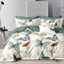 Lenjerie de pat cu Elastic Bumbac Finet 6 Piese