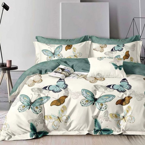 Lenjerie de pat cu Elastic Bumbac Finet 6 Piese Lenjerie de pat cu Elastic Bumbac Finet 6 Piese