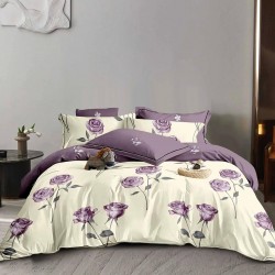 Lenjerie de pat cu Elastic Bumbac Finet 6 Piese