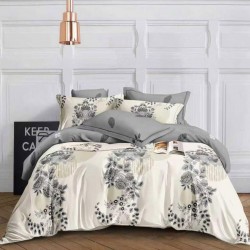 Lenjerie de pat cu Elastic Bumbac Finet 6 Piese