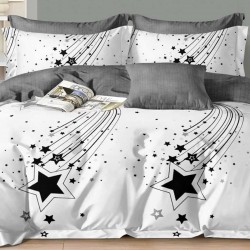 Lenjerie de pat cu Elastic Bumbac Finet 6 Piese