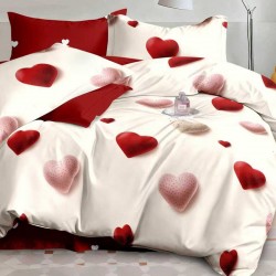 Lenjerie de pat cu Elastic Bumbac Finet 6 Piese