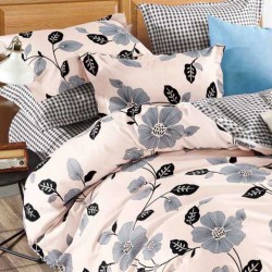Lenjerie de pat cu Elastic Bumbac Finet 6 Piese