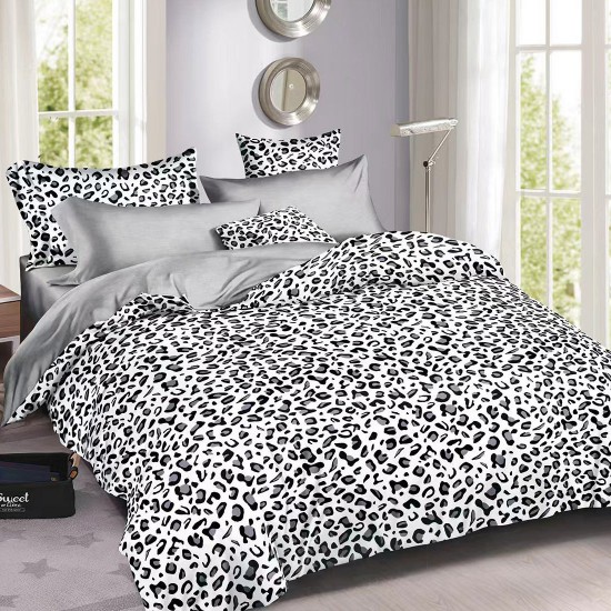 Lenjerie de pat cu Elastic Bumbac Finet 6 Piese