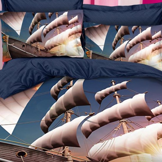 Lenjerie Bumbac Finet 6 Piese Sailing Ship 