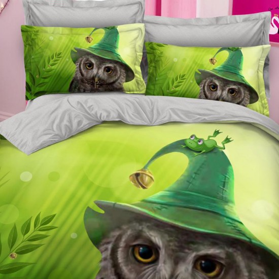 Lenjerie Bumbac Finet 6 Piese Owl Hat 