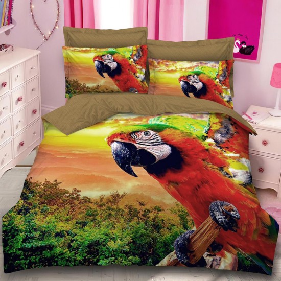 Lenjerie Bumbac Finet 6 Piese Parrot