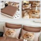 Lenjerie de pat cu elastic 5D bumbac finet 6 piese Puppy