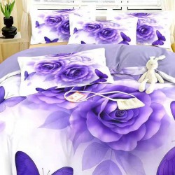 Lenjerie de pat cu elastic 5D bumbac finet 6 piese Bouquet Lenjerie de pat cu elastic 5D bumbac finet 6 piese Bouquet