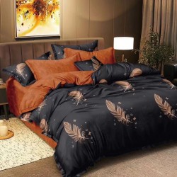Lenjerie Bumbac Satinat cu Elastic 1 Persoana Noemi