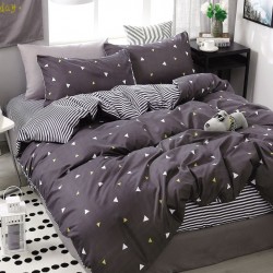 Lenjerie Bumbac Satinat cu Elastic 1 Persoana Luana