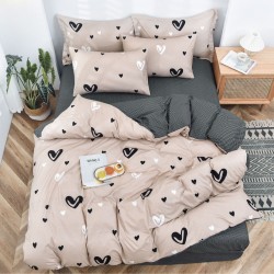 Lenjerie Bumbac Satinat cu Elastic 1 Persoana Charo