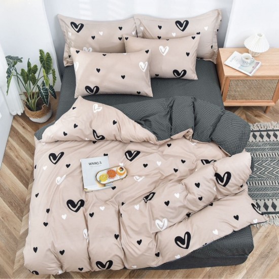 Lenjerie Bumbac Satinat cu Elastic 1 Persoana Charo