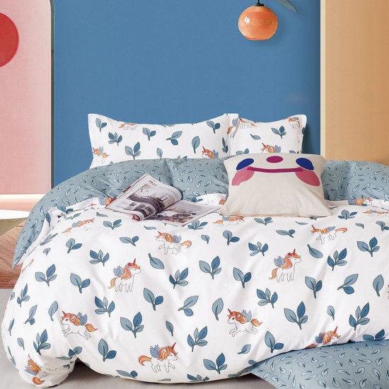 Lenjerie Bumbac Finet 1 Persoana Unicorn Leaf Lenjerie Bumbac Finet 1 Persoana Unicorn Leaf
