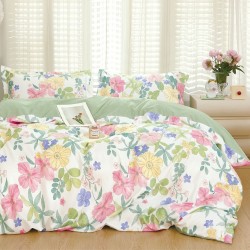 Lenjerie Bumbac Finet 1 Persoana Spring Colors