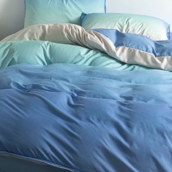 Lenjerie Bumbac Finet cu Elastic 1 Persoana Blue Sky Lenjerie Bumbac Finet cu Elastic 1 Persoana Blue Sky