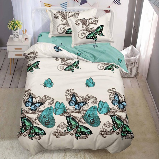 Lenjerie Bumbac Finet cu Elastic 1 Persoana Estelle Lenjerie Bumbac Finet cu Elastic 1 Persoana Estelle
